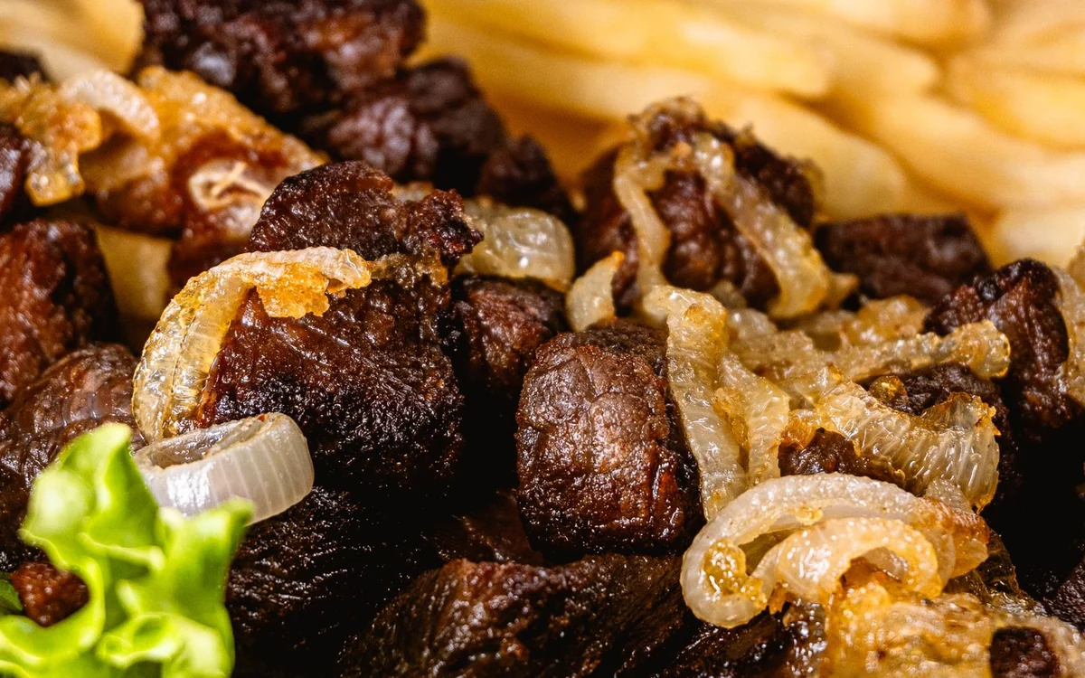 Chapati Beef Fry / Ugali Beef Fry served at Sidai Resort in Naroosura, Narok Kenya