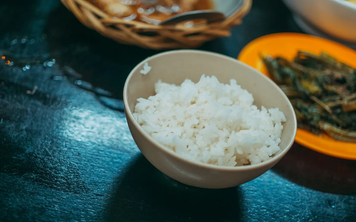 Steamed Rice / Turmeric Rice served at Sidai Resort in Naroosura, Narok Kenya