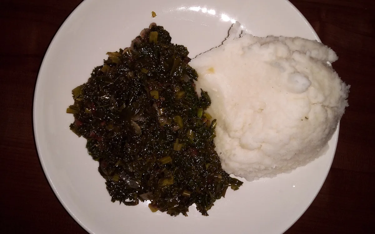 Sukuma & Ugali served at Sidai Resort in Naroosura, Narok Kenya